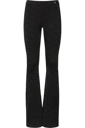 VERSACE Pantalones Acampanados De Punto De Viscosa