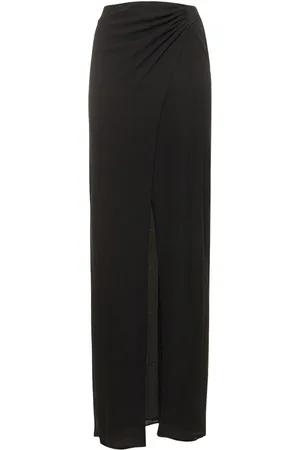 The Andamane Falda Midi De Seda Stretch