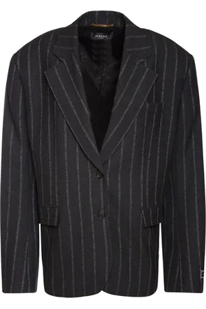 VERSACE Blazer De Lana Con Logo