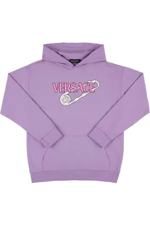 VERSACE Sudadera De Algodón Estampado Con Capucha
