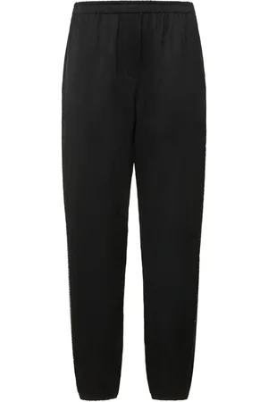 Giorgio Armani Pantalones Anchos De Satén De Seda