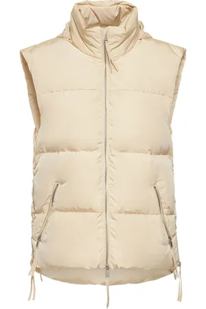 Jil Sander Chaleco De Plumas De Techno Con Capucha