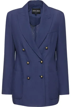 Giorgio Armani Blazer Cruzado De Lino