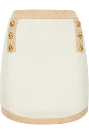 Balmain Minifalda De Punto De Viscosa