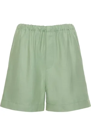 Loulou Studio Shorts De Viscosa Y Lino