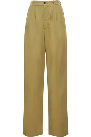Reformation Pantalones Anchos Con Cintura Alta