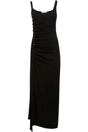 Paco rabanne Vestido Midi De Viscosa Jersey