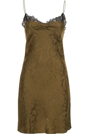 THE GARMENT Vestido Midi De Seda Y Encaje