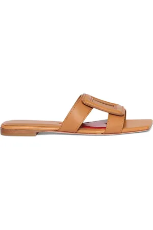 Roger Vivier Mules De Piel Con Hebilla 10mm