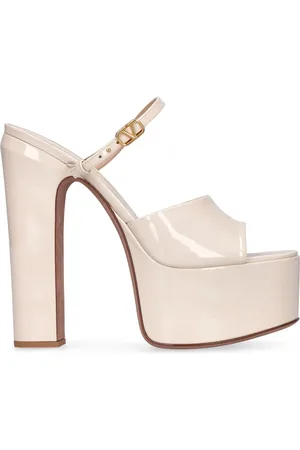 VALENTINO GARAVANI Sandalias Mules De Charol 155mm