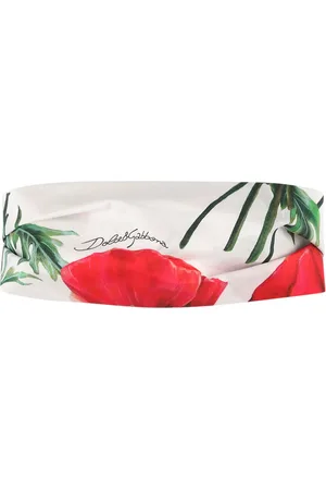 Dolce & Gabbana Diadema De Algodón Con Estampado Floral