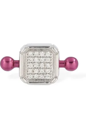Eera Piercing Cuadrado De Oro Y Diamante De 18kt