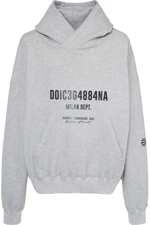 Dolce & Gabbana Sudadera Oversize De Jersey De Algodón Estampada