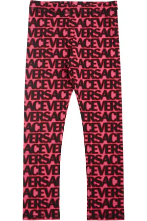 VERSACE Leggings De Jersey De Algodón Estampados