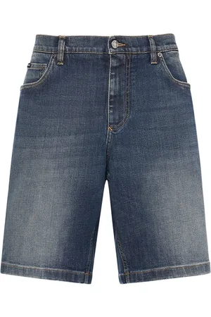 Dolce & Gabbana Shorts De Denim Con Logo