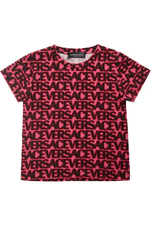 VERSACE Camiseta De Jersey De Algodón Con Logo