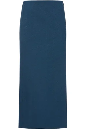 Tory Burch Falda Cruzada Larga De Faille Stretch