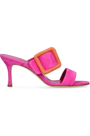 Manolo Blahnik Sandalias De Ante 70mm