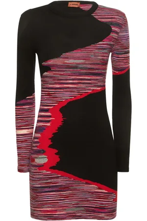 Missoni Vestido Corto De Punto De Lana Teñido