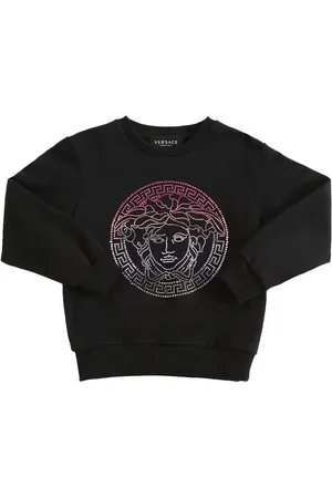 VERSACE Sudadera De Algodón Con Logo