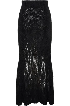 Chloé Falda Midi De Punto De Lana