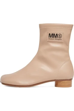 Maison Margiela Botines De Piel Sintética Con Logo