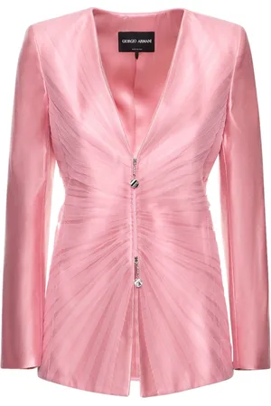 Giorgio Armani Blazer De Seda Con Ecremallera
