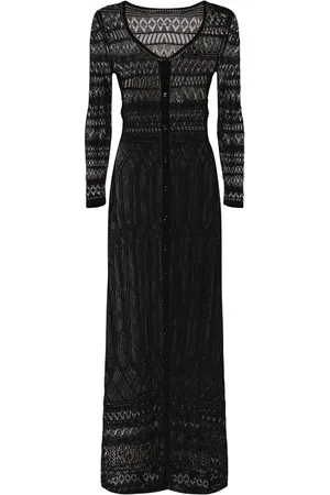 Isabel Marant Vestido Largo De Algodón Crochet