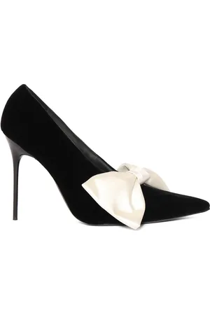 Balmain Zapatos De Tacón De Terciopelo Y Satén 100mm