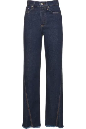 Lanvin Jeans Rectos De Denim Con Cintura Alta