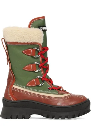 Dsquared2 Botas De Nieve De Piel Y Techno