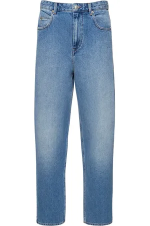 Marant Etoile Jeans Anchos De Denim De Algodón