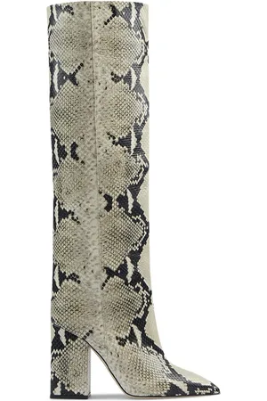 PARIS TEXAS Botas Altas Con Estampado Pitón 100mm