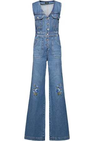 Etro Jumpsuit De Denim Bordado