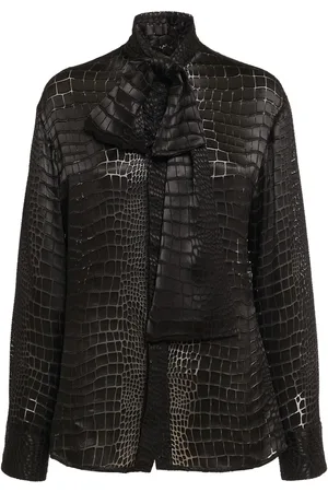 VERSACE Camisa De Devoré Con Lazo