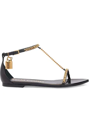 Tom Ford Sandalias De Piel Con Cadena 5mm