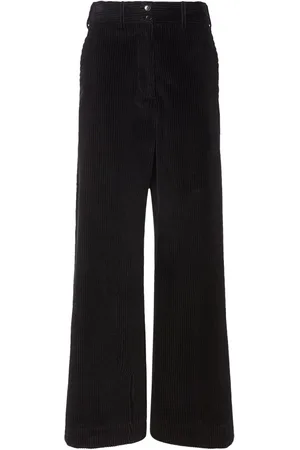 Etro Pantalones Anchos De Pana De Algodón
