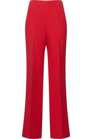 Roland Mouret Wide Leg Silk & Wool Pants