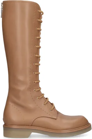 Max Mara Lvr Exclusive Botas Combat De Piel