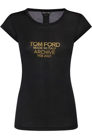 Tom Ford Camiseta De Seda Con Logo