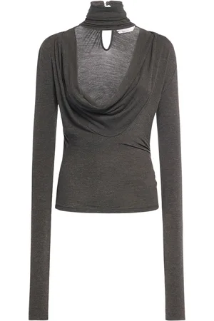 BLUMARINE Top De Jersey Con Manga Larga