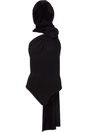 MAGDA BUTRYM Body De Jersey Drapeado Con Capucha