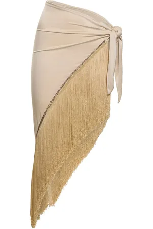 Paco rabanne Falda Midi De Viscosa Jersey