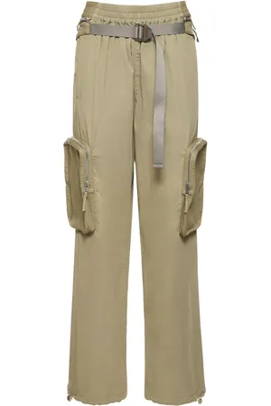 DION LEE Pantalones Anchos De Algodón Con Riñonera