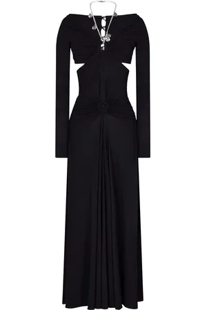 Paco rabanne Vestido Largo Halter De Jersey