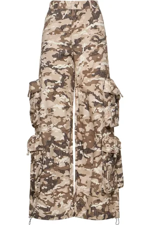 AMIRI Pantalones Anchos De Dril Estampado