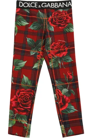 Dolce & Gabbana Leggings De Algodón Con Logo
