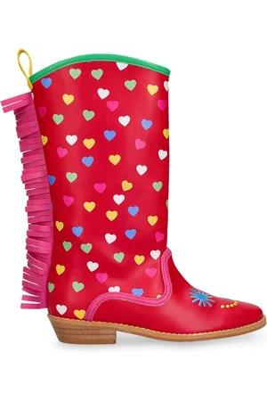 Stella McCartney Botas De Piel Sintética Con Flecos