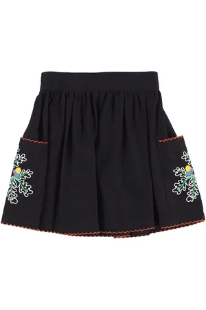 Stella McCartney Falda De Algodón Orgánico Bordado