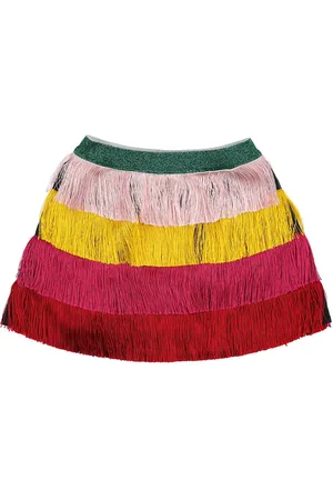 Stella McCartney Minifalda Con Flecos Reciclados
